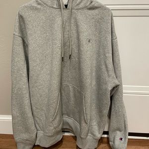Champion brand grey hoodie